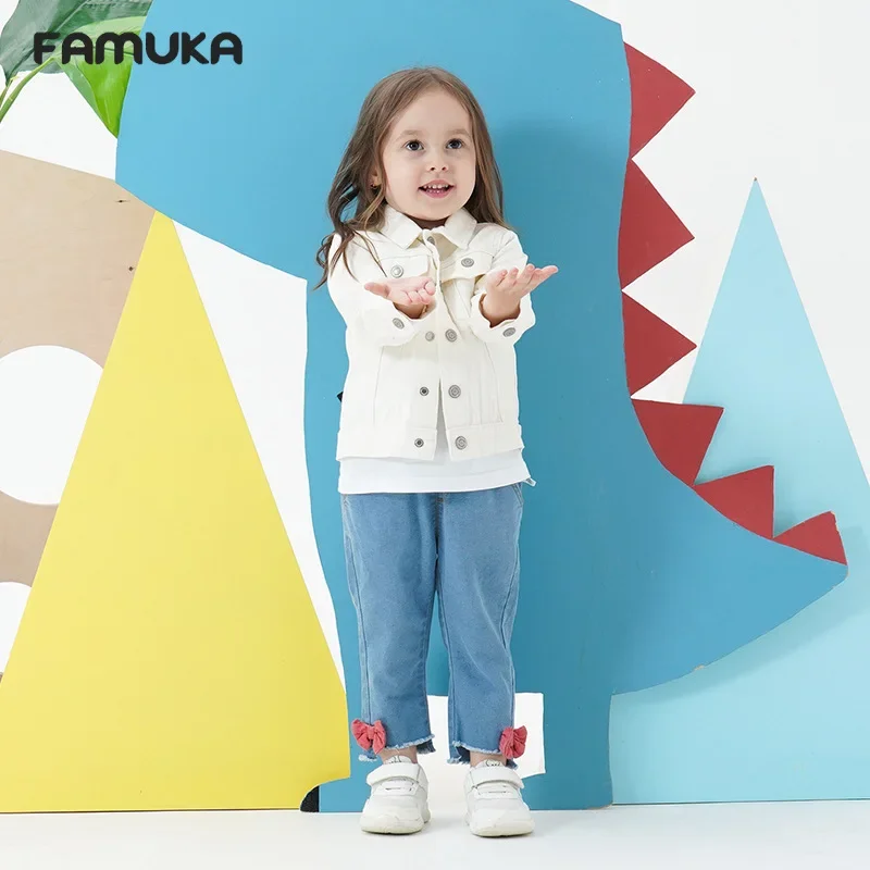 Children's Clothing Spring Autumn Kids Denim Jacket Boys Girls' Tops Fashion Casual Jacket Coat