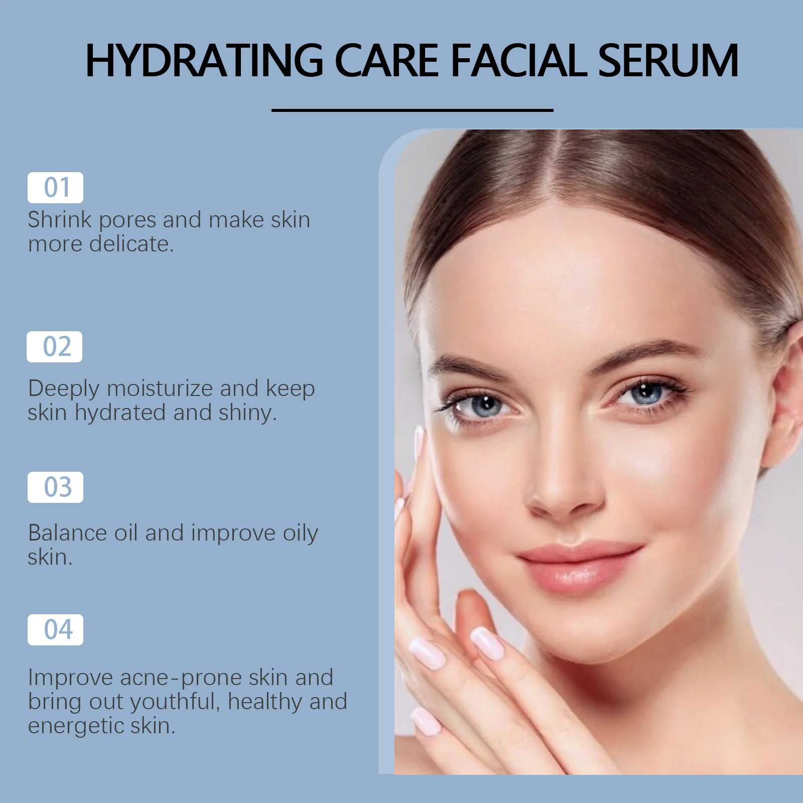 OUHOE Hydrating Care Facial Serum - Deep Moisturize, Balance Oil, Whiten, Repair Acne, All Skin Types, Anti - aging S80d5f10fc2d94618bc28229b427f4276G