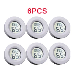Mini Digital Thermometer and Hygrometer Sensor for Temperature and Humidity Monitoring (6PCS White)