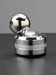 Stress Relief Metal Fidget Spinner - Kinetic Hypnosis Toy (Silver)