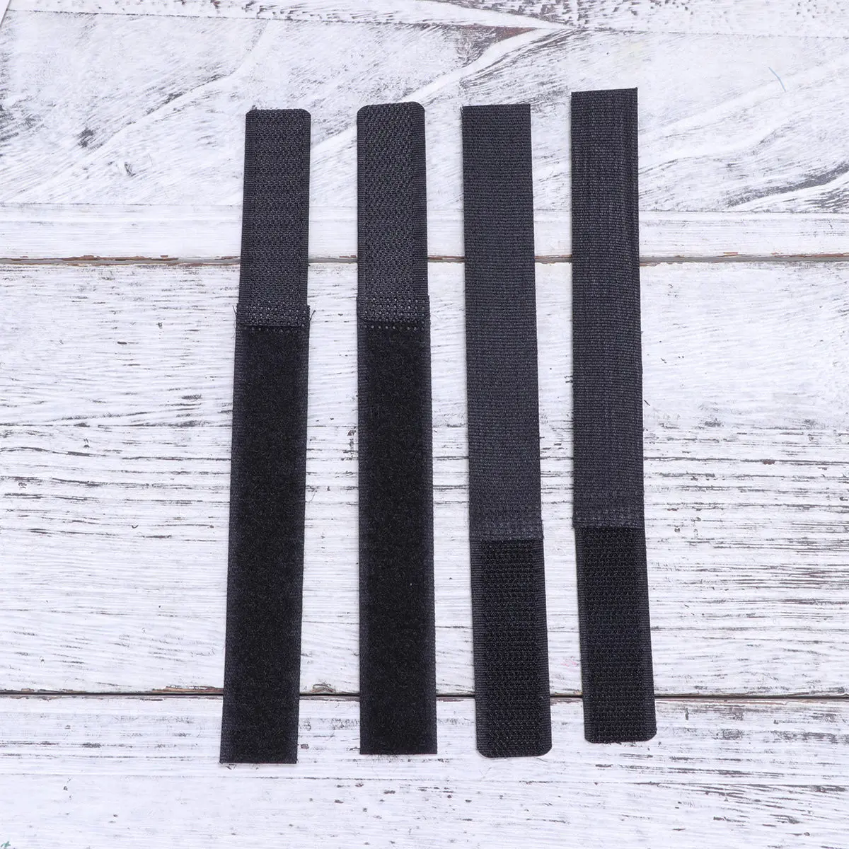 10Pcs 2x18cm 재사용 가능한 후크 및 루프 케이블 스트랩 책상 코드 정리용 케이블 타이 홈 엔터테인먼트 센터 와이어