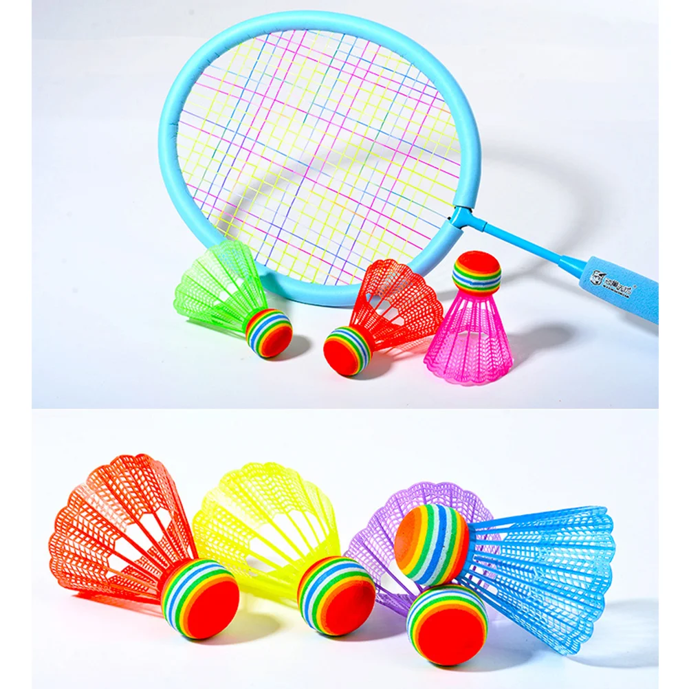 20 Pcs Kits Kids Indoor Racquet Game Shuttlecock Toy Plastic