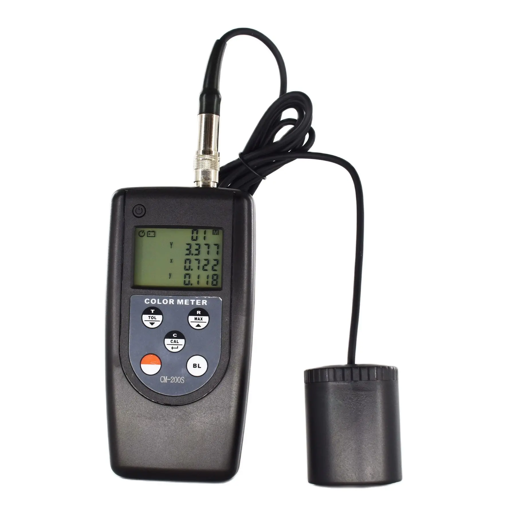 Digital color meter CM-200S Color Difference Tester Colorimeters Auto memory 99 sets For textile paper painting materials 2