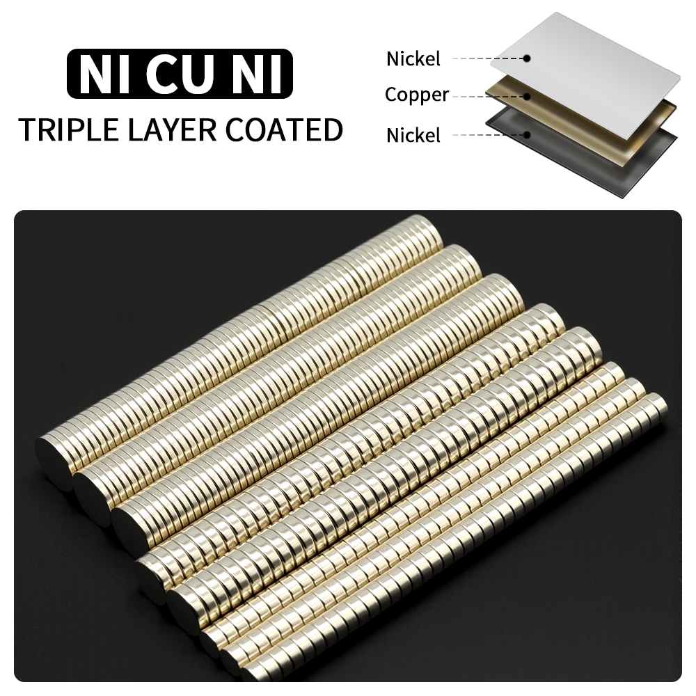 4X2 5X2 6X3 10X3MM Runder superstarker Magnet Leistungsstarke Neodym-Magnete N35 NdfeB Permanentmagnetischer Imanes-Kühlschrankmagnet – Detail 5
