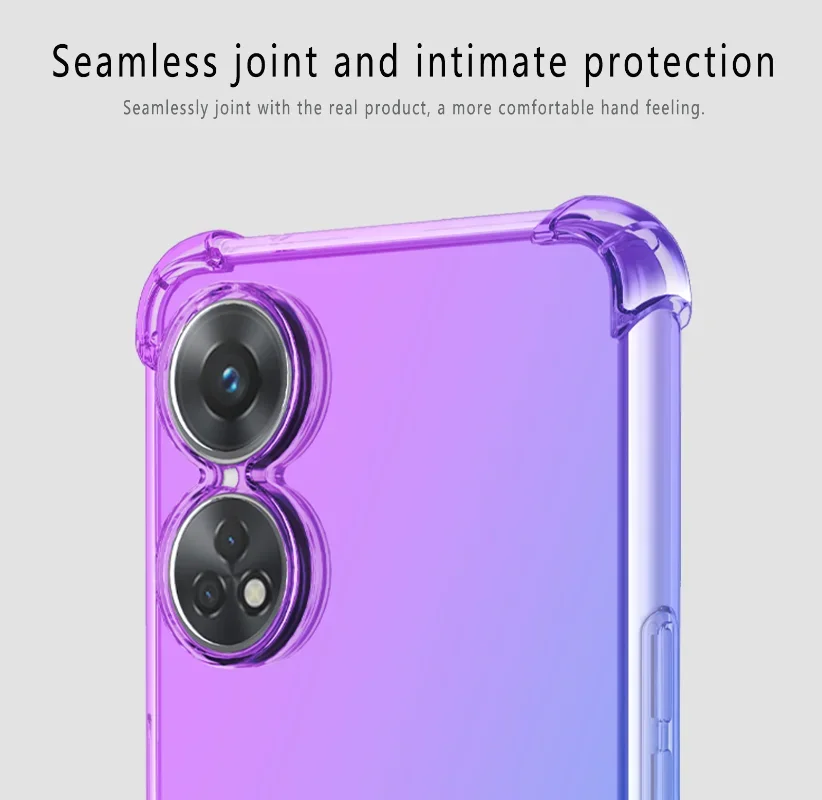 Shockproof Gradient Airbag TPU Phone Case Protective Cover