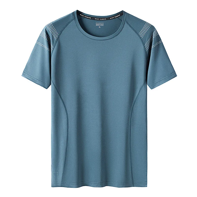 

Summer Men's Outdoor Quick-drying Large Size Short-sleeved Sports T-shirt Elastic Quick-drying Clothes Men's Short-sleeved
