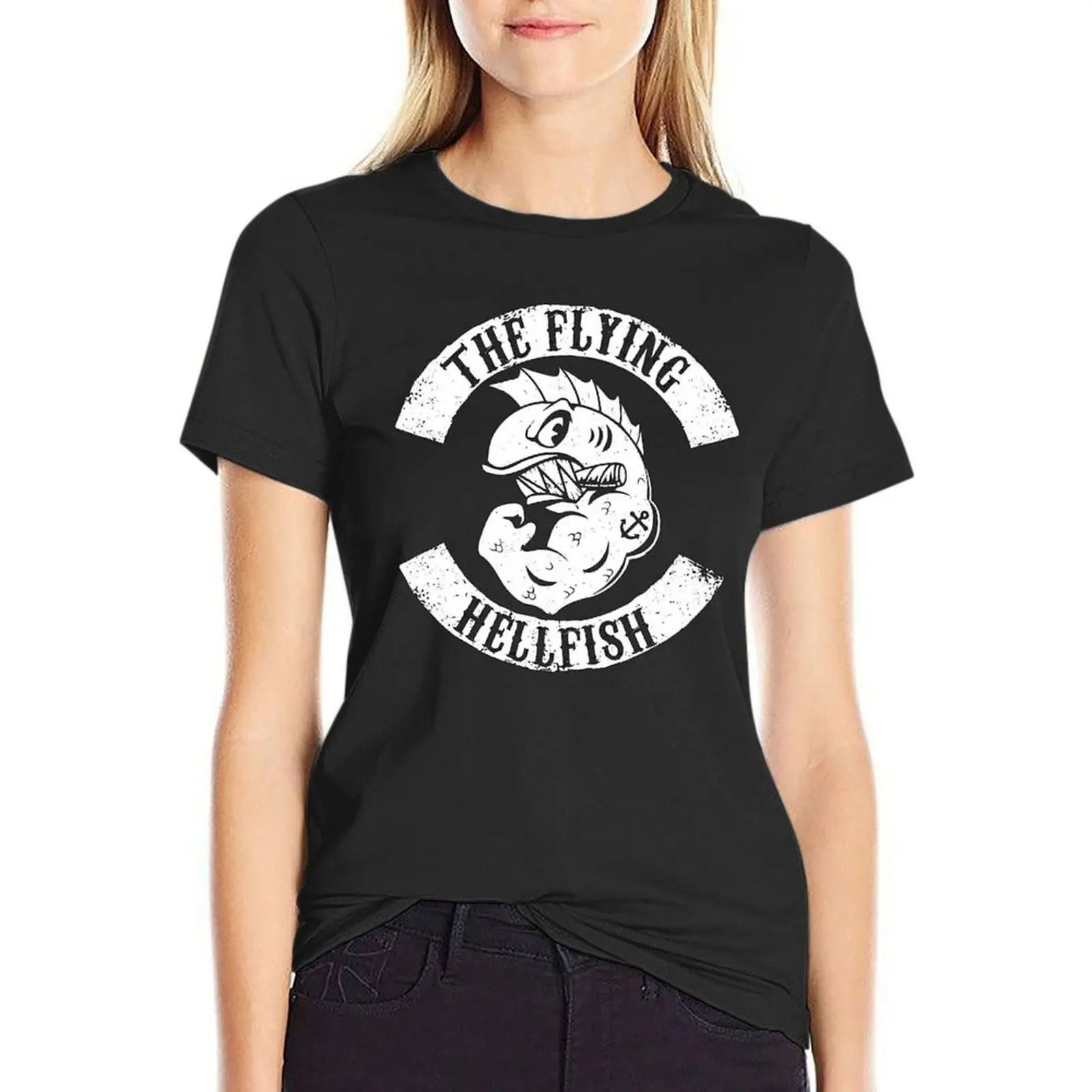 

Flying Hellfish the Flying Hellfish T-shirt shirts graphic tees anime clothes summer clothes for Women
