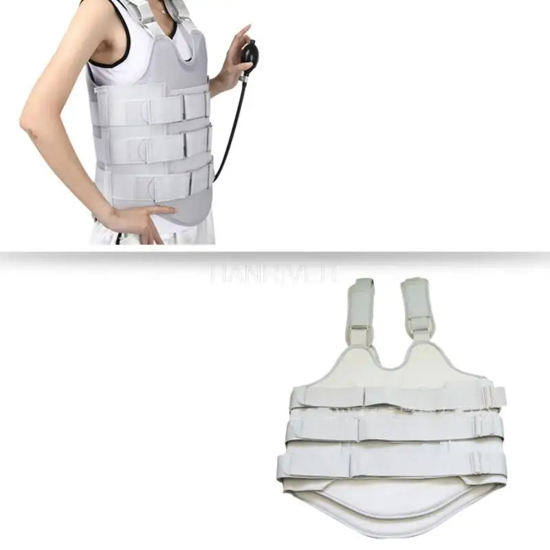 Low-temperature thermoplastic thoracic lumbar fracture fixed with a thoracolumbar spinal column brace with airbags