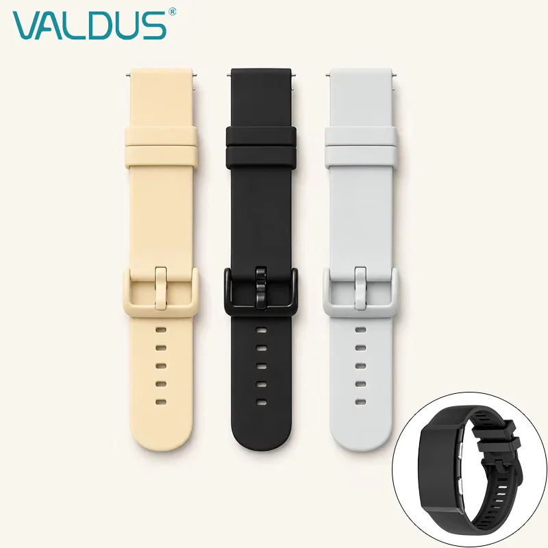 Valdus Silicone Smartwatch Strap - Premium 22mm Replacement Band
