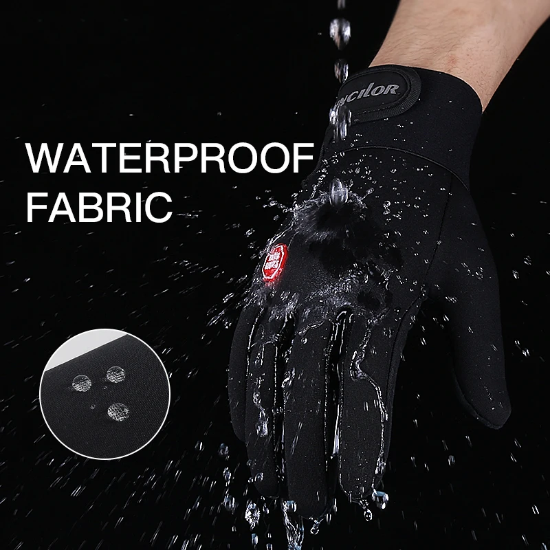 Kyncilor Autumn and Winter Cycling All Finger Waterproof Touch Screen Warm Gloves for Men and Women Mountaineering Gloves 3