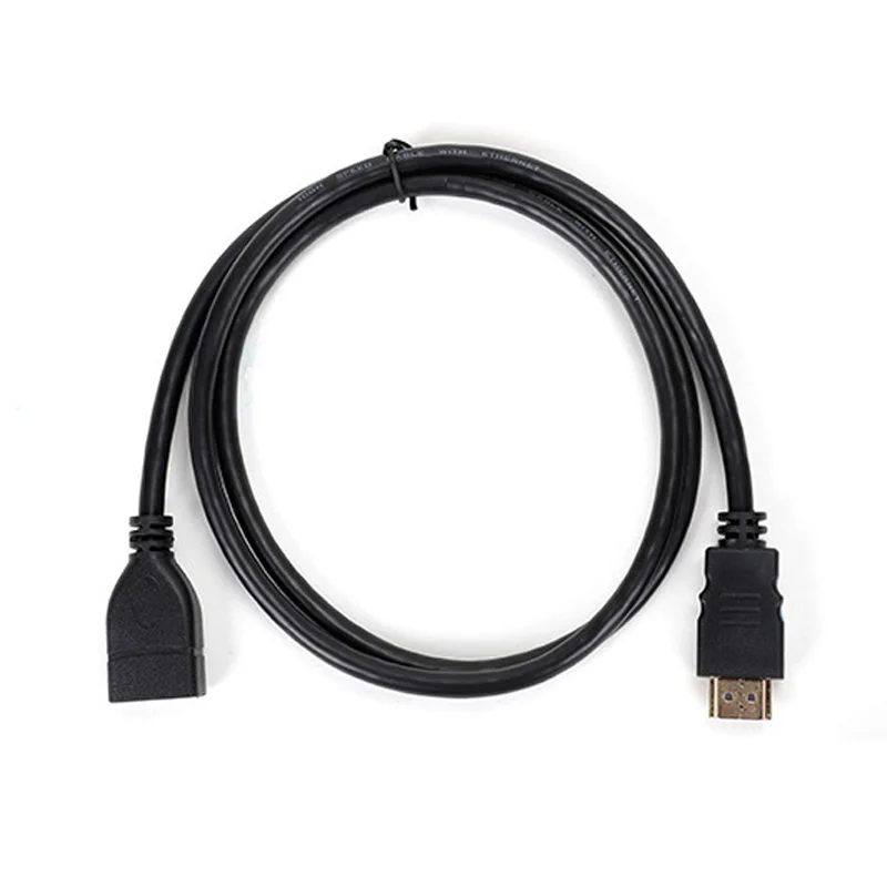 1/2/3M HDMI kompatybilny wtyk męski do HDMI kobiet ochrony Extender przedłużacz kabla zasilającego do DVD telewizji graczy set-top boxe