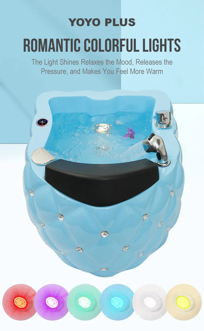 Salon Pedicure Chair Basin FootBath Sink Soaking Clean Care Spa Accessories