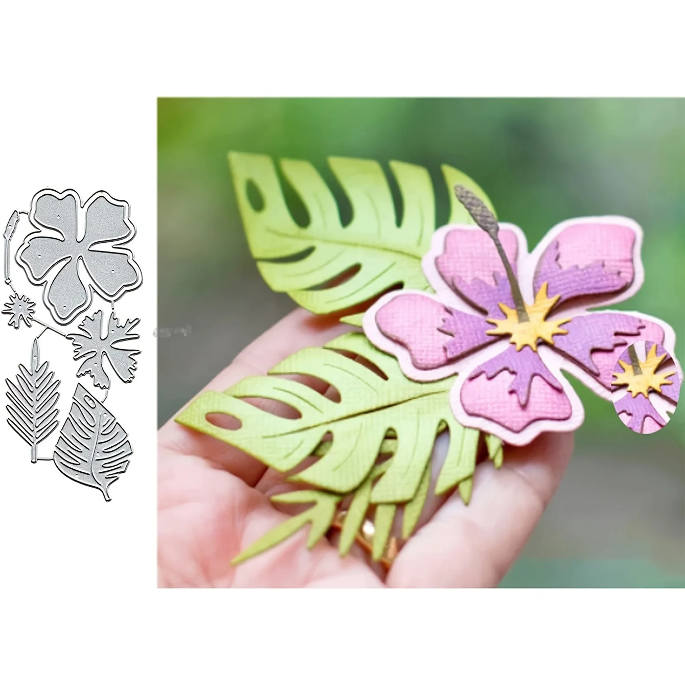 DIY NEW Design Craft Metal Stencil Mold Cutting Dies Flower Leaves Decoration Scrapbook Die Cut Album Paper Card Craft Embossing
