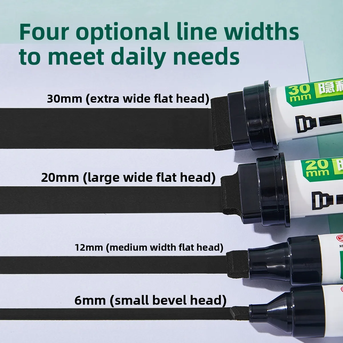 6MM 12MM 20MM 30MM 리필 가능 익스프레스 수정펜 감열지 잉크 안전 무독성 배송 라벨용 개인정보 보호 커버