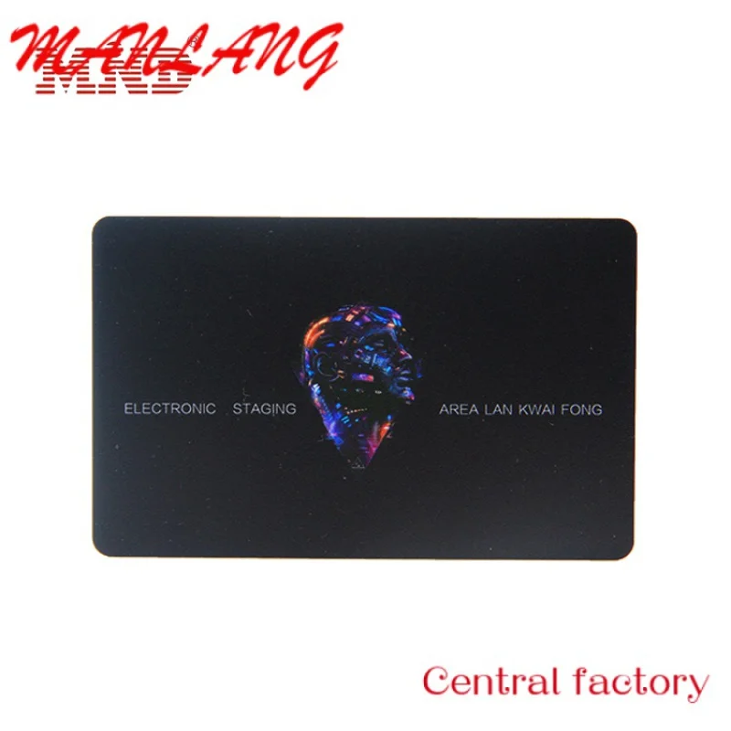 Custom  High Quality Fancy Plastic PVC Black Matt NFC Key Card Electronic Business Cards
