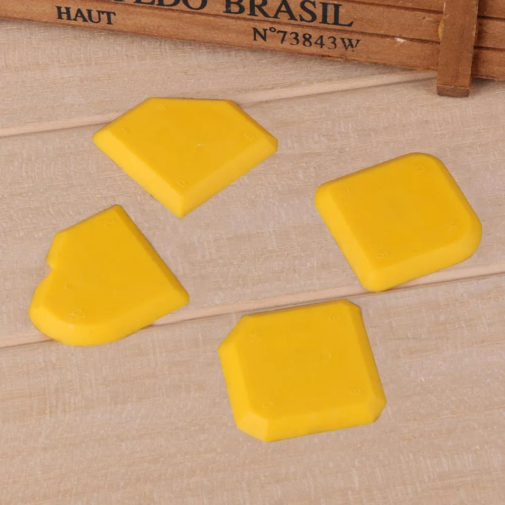 4Pcs Silicone Glass Cement Scraper Sealant Grout Remover Caulking Tools