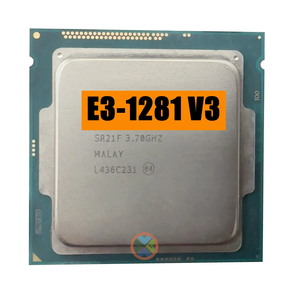 Processador Cpu Xeon Quad Core Oito Thread e3 1281v3 e3 1281 v3 37 Ghz l2 = 1m l3 = 8m 82w Lga 1150