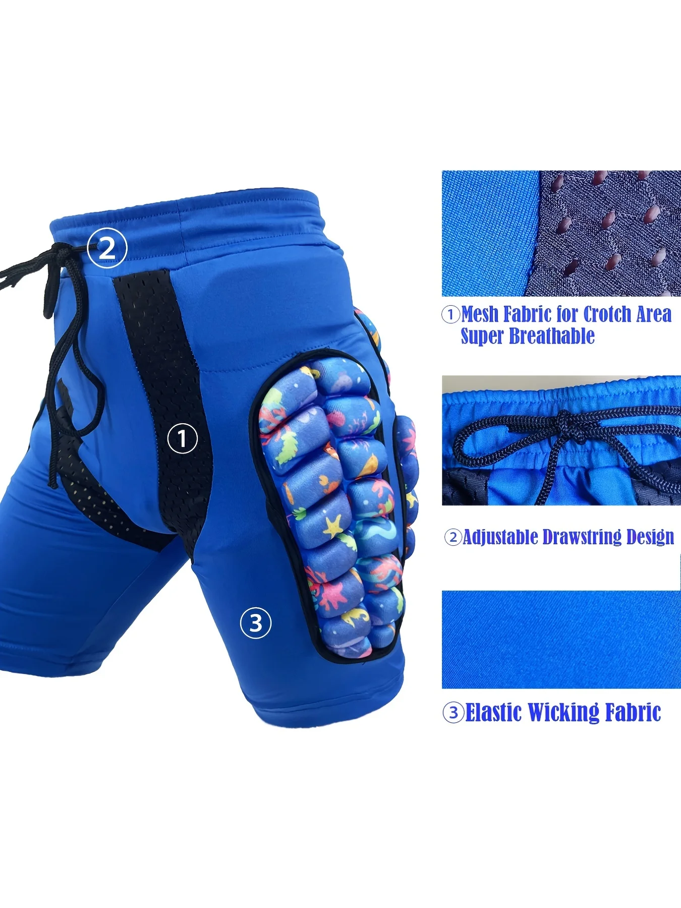 AVIVOR Kids Protective Padded Shorts Snowboard,Skate And Ski Rollerskate,3D Protection For Hip,Butt And Tailbone