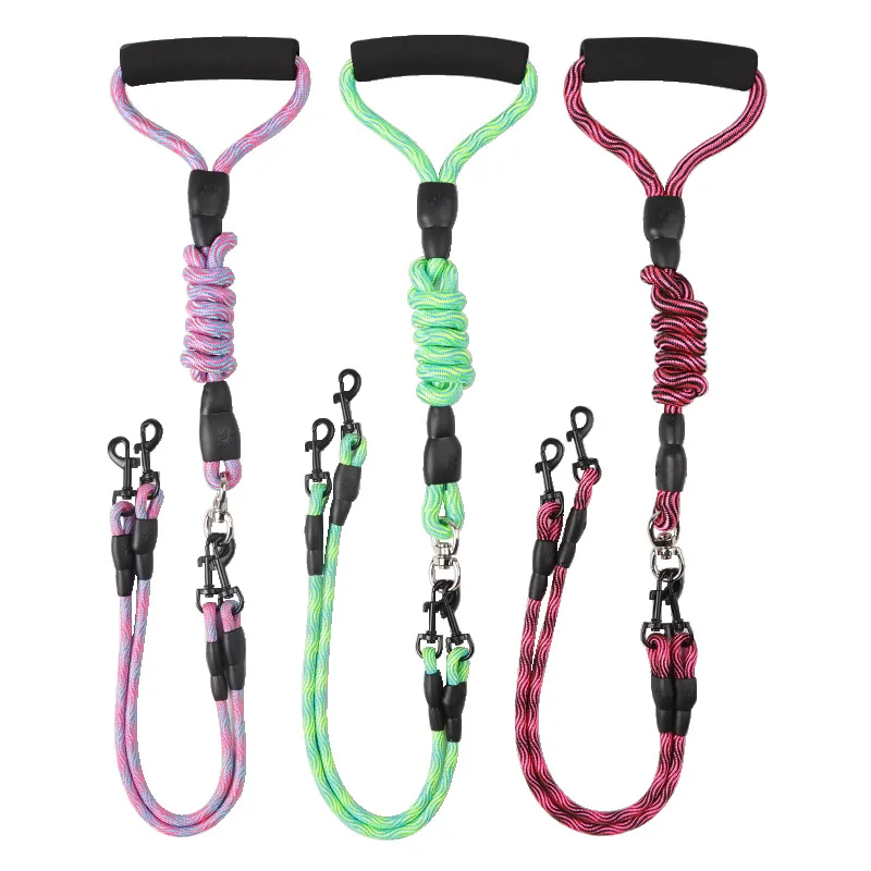 Double Head Anti-Tangle Dog Leash 5