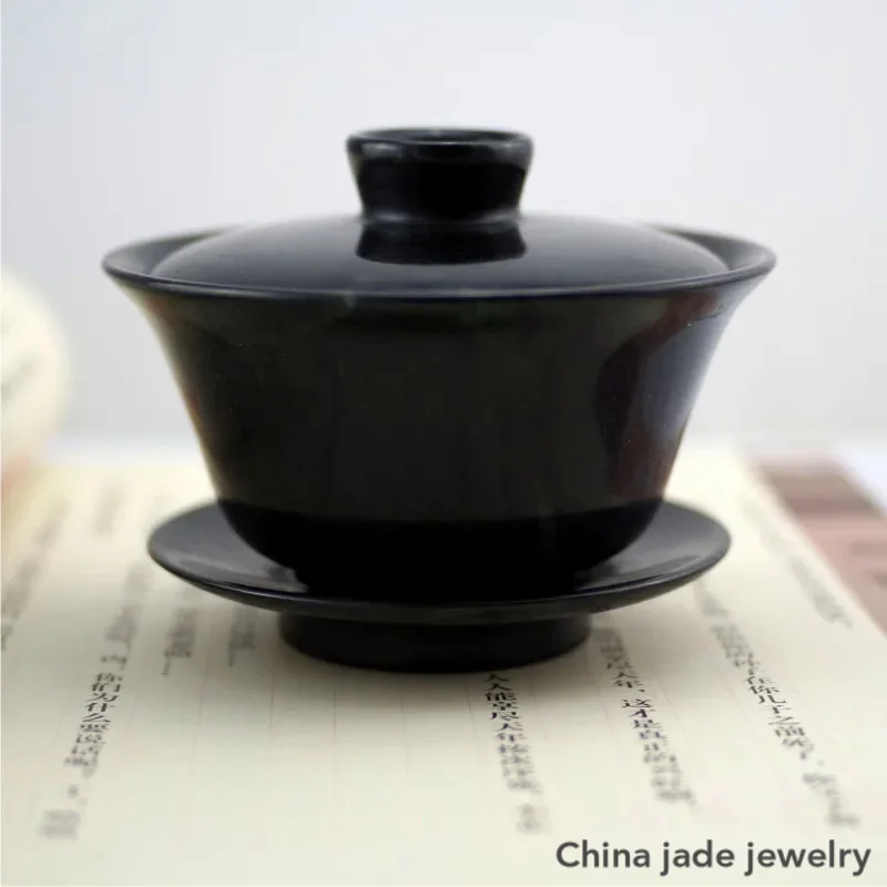 

Natural Medicine King Stone Tea Set Three-piece Tea Cup Set Medicine King Stone Cup