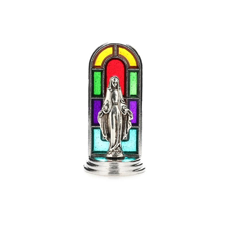 

Church Relics Jesus On The Stand Cross Wall Crucifix Antique Home Chapel Decor Virgin Mary Zinc Alloy Material Wholesale 12PCS