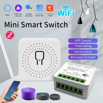 Smart WiFi/Zigbee Switch 16A 20A Module Relay Breaker 2-way Control Tuya Smart Life APP Alexa Google Assistant Voice Control