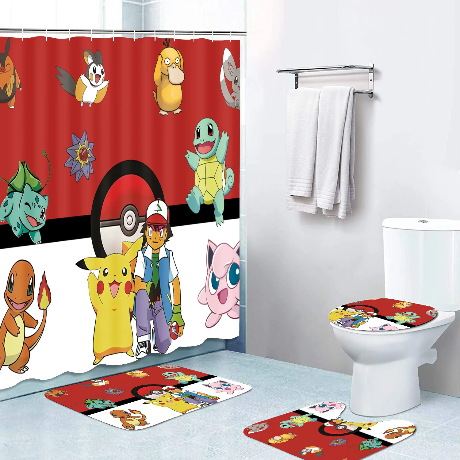 Mega Mewtwo Y Pokemon Shower Curtain by Fumio - Pixels