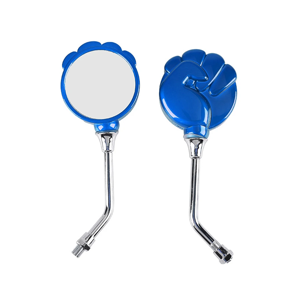

2Pcs Aluminum Alloy Motorcycle Rearview Mirror Retro Round Side Mirror Handlebar Mount Universal For Scooter Street Bike