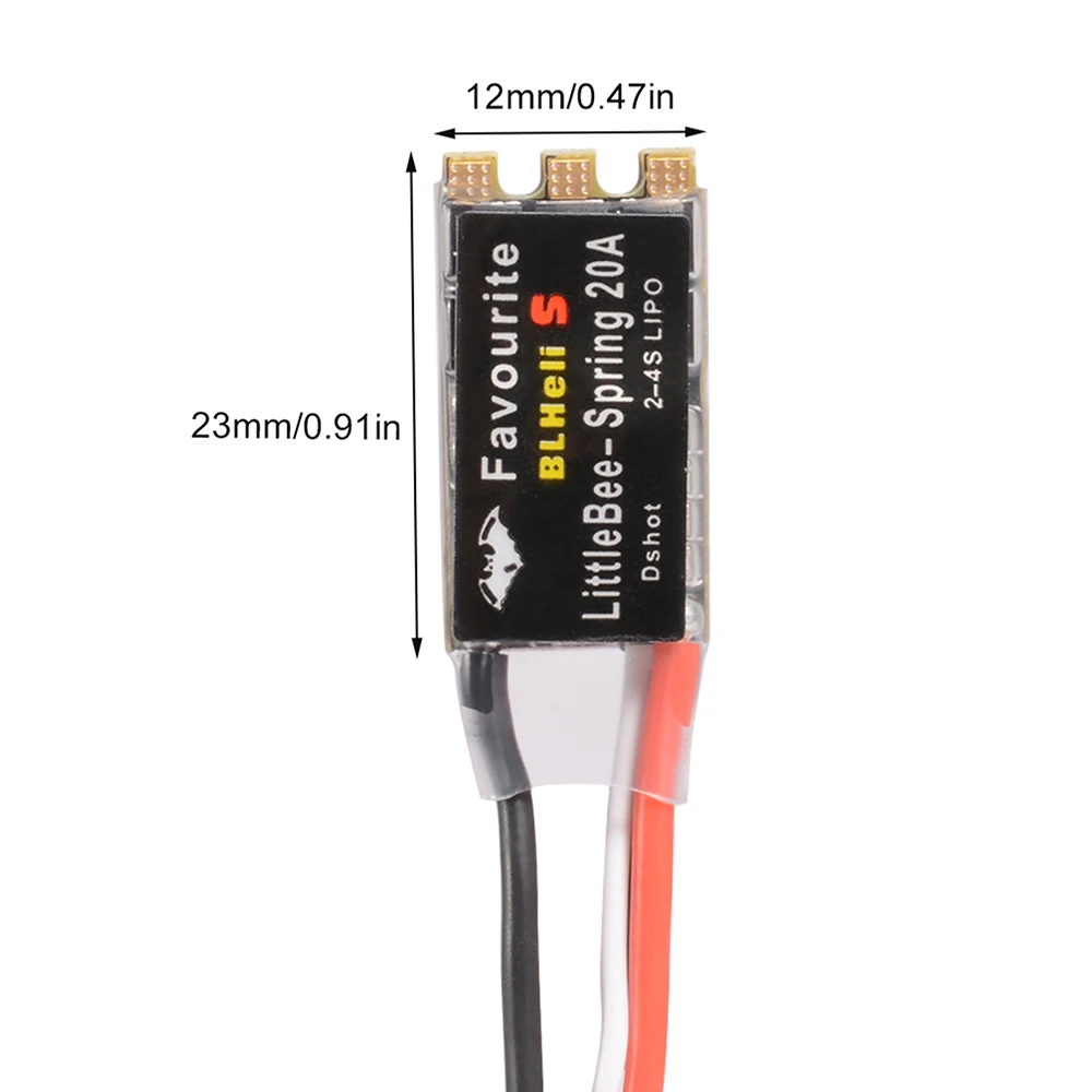 Фото Контроллер скорости 9IMOD FVT LittleBee 20A/30A ESC BLHeli_S OPTO 2-6S бесщеточный с поддержкой Mulitshot DSHOT для дрона RC FPV №3