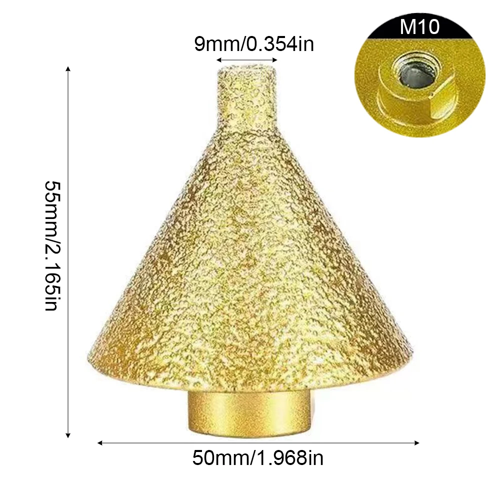1PC Diamant Anfasen Maschine M10/M14 Griff Multifunktionale Stein Loch Bohren Polieren Und Trimmen Bohrer – Detail 10