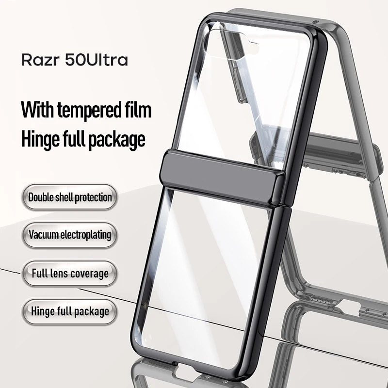 Ultra Plated 360° Protective Anti-Drop Phone Case with Tempered Front Film