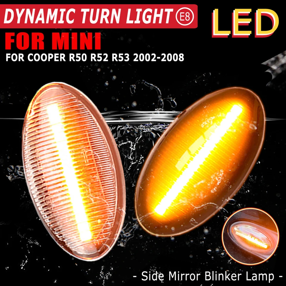 Terza Luce Stop A LED Per MINI Cooper R50 R53 2002-2006 – 8 LED, Lente Fumè, Impermeabile, Sostituzione 63256935790