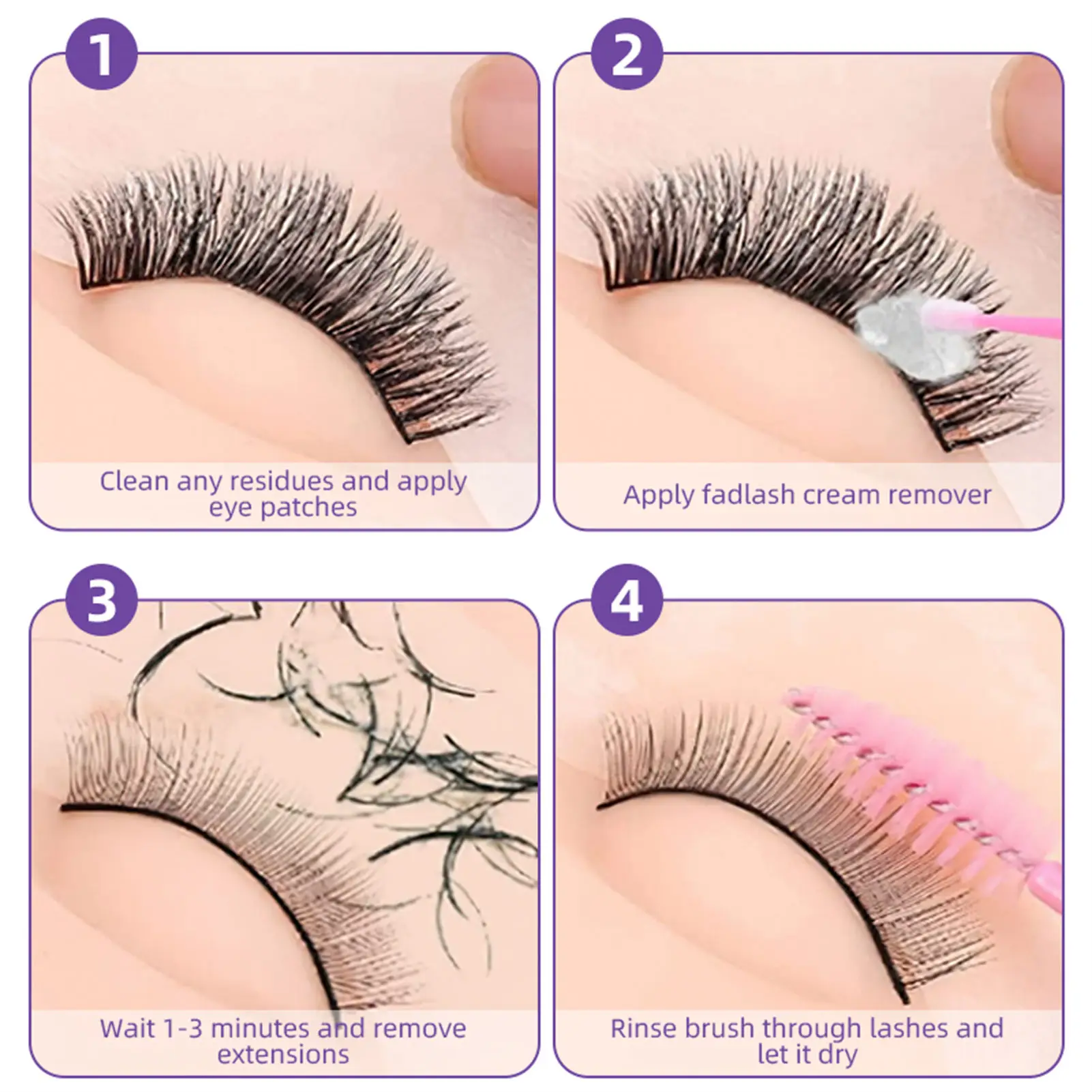 Eyelash Remover Cream Professional Eyelash Glue Remover Gel Quickly and Easily Removes Eyelash Extension Adhesive Lash Extension Sensitive Eyes