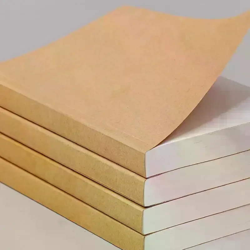 A5/B5 레트로 두꺼운 100/200매 크라프트 DIY 커버 노트북 블랭크 저널 초안 노트 학교 사무실 학습용 문구