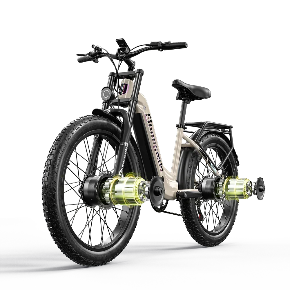 Electric bike electric bicycle Shengmilo S700 Electric Bicycle 2000W Dual Motor 48V17.5AH 840WH Battery 26 Inch Fat Tire Oil brake Mountain eBike