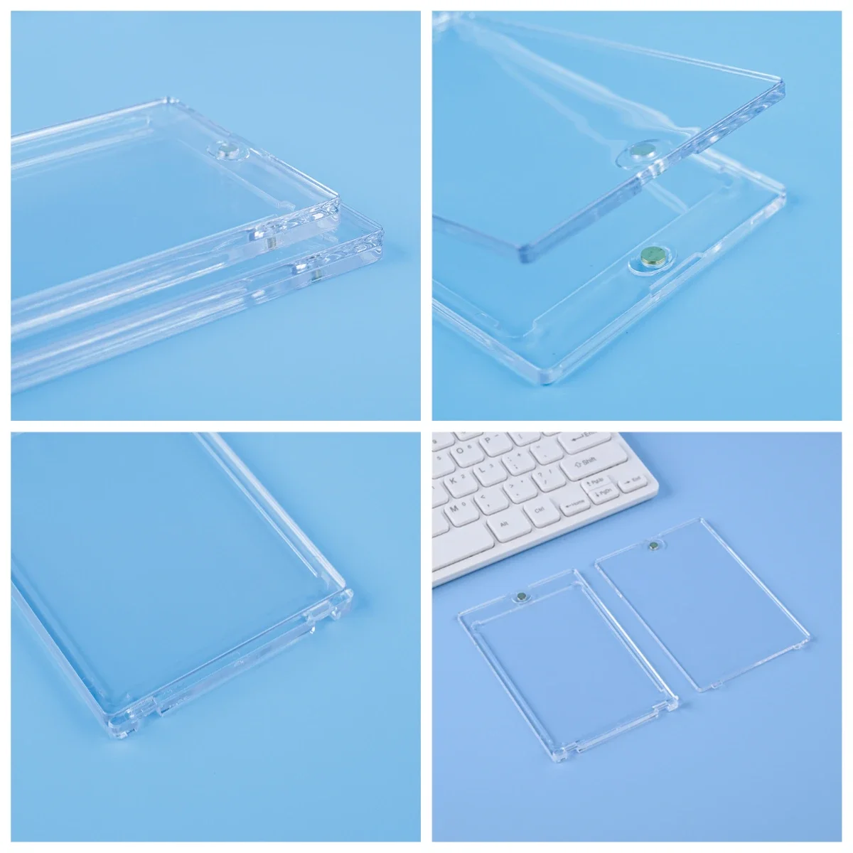 마그네틱 트레이딩 카드 홀더, 아크릴 35PT 보호 케이스, UV 보호, 10 개, 20 개