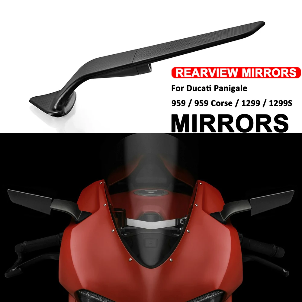 

New Motorcycle Rear View Mirrors For DUCATI Panigale 1299 S PANIGALE 959 Corse Left Right Aluminum Side Mirrors Accessories