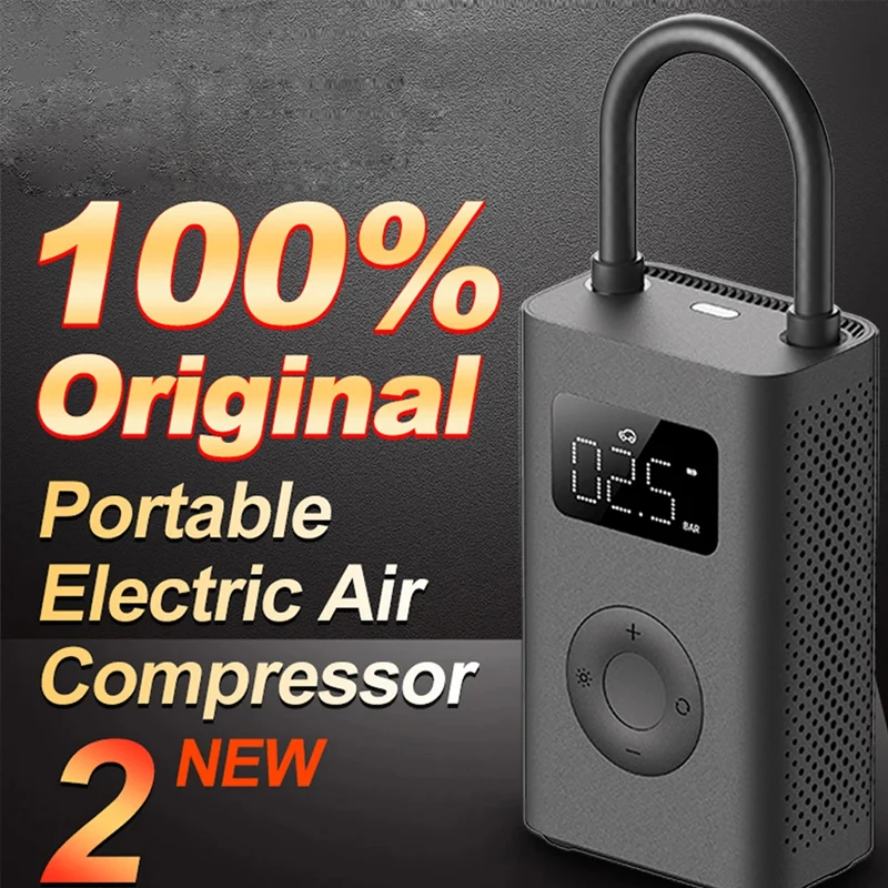 Per Xiaomi Air Pump 2 Compressore D'Aria Elettrico Led Pompa Multitool Per Bici Automotive Car Type-C Gonfiatore 12V Mi Gonfiabile 2