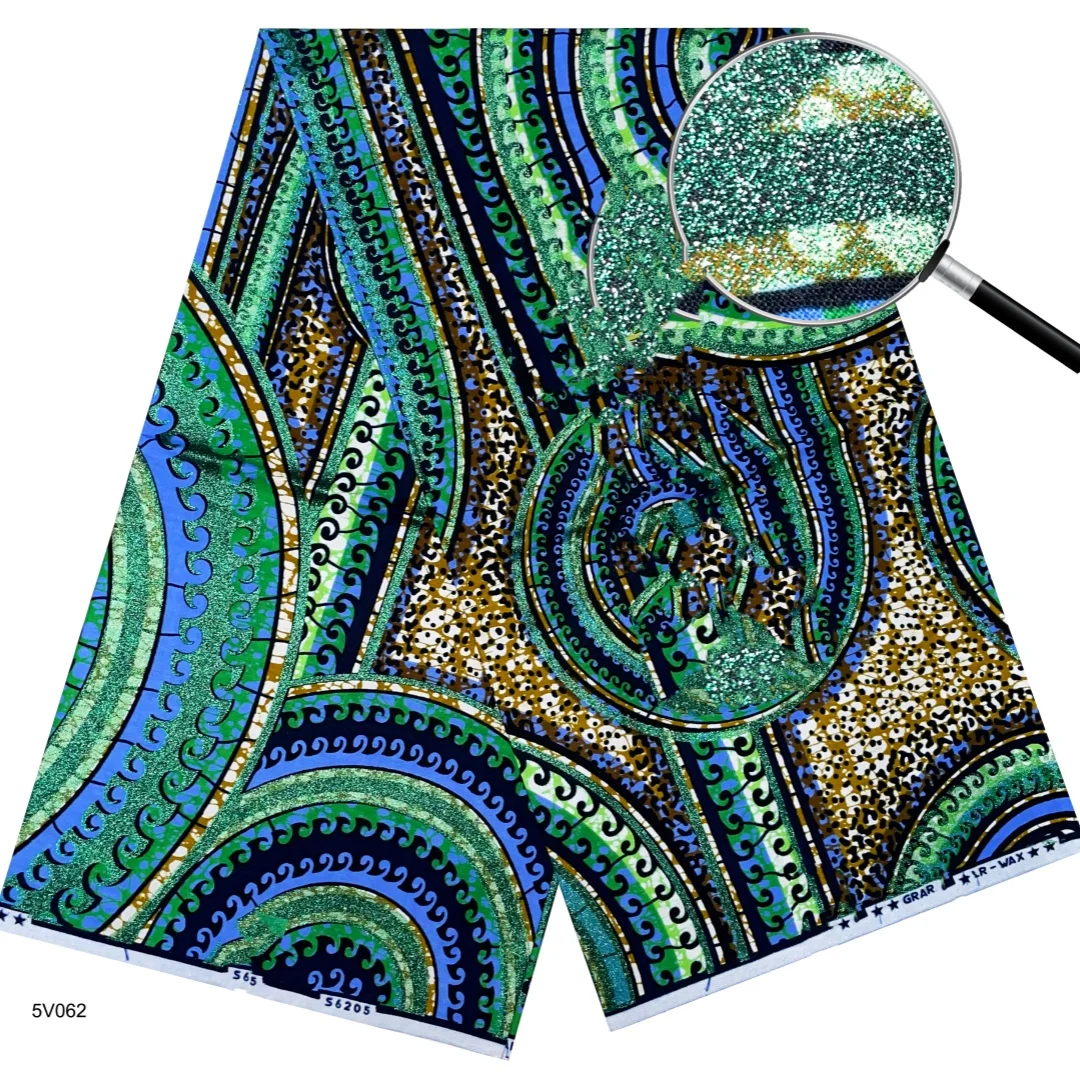 2026 New Style Nigeria Golden- Wax Print Fabric - High Quality African Wax Print Fabric for Patchwork, Clothing & DIY" T1 5