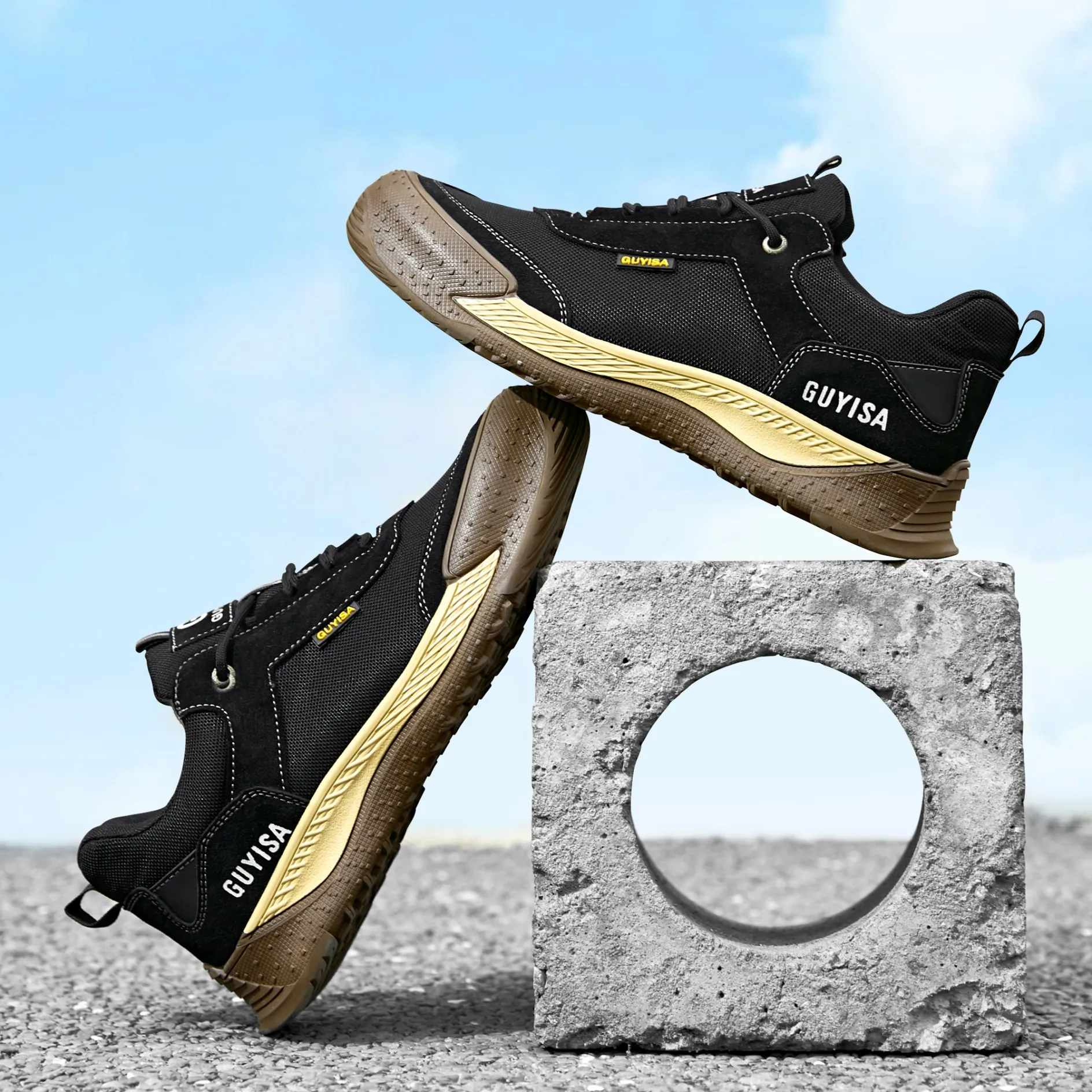 ArmorToe Steel Toe Safety Shoes – Anti‑Smash, Anti‑Stab, Non‑Slip Work Shoes 26 S80d875119ffa45e1b9718fcf407e437bY