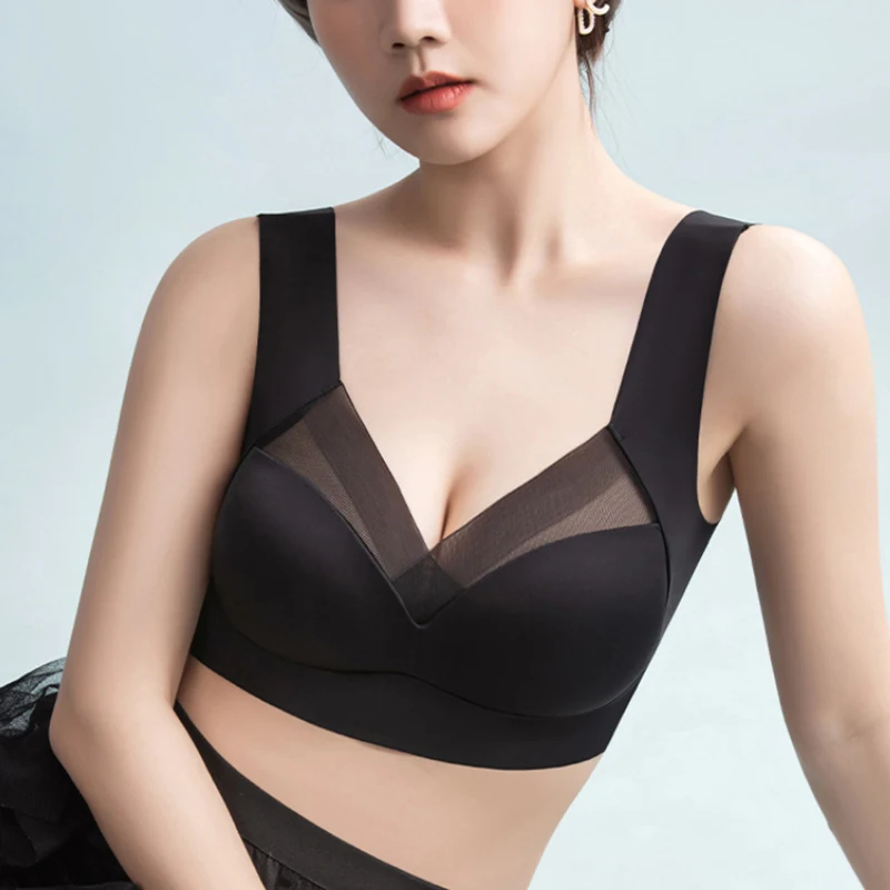 

Women's Wireless Bra Seamless Comfort Lingerie Sexy Push Up Brassiere Fashion Thin Bralette Breathable Sleeping Tube Top 2024