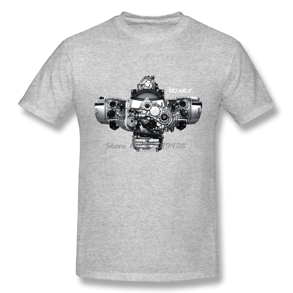 T Shirts Men Sports Tops Boxer Engine R1200gs 1200 Gs R Adventure R1200rt Rt R R1200r Summer Cotton Fashion
