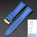 Blue white line