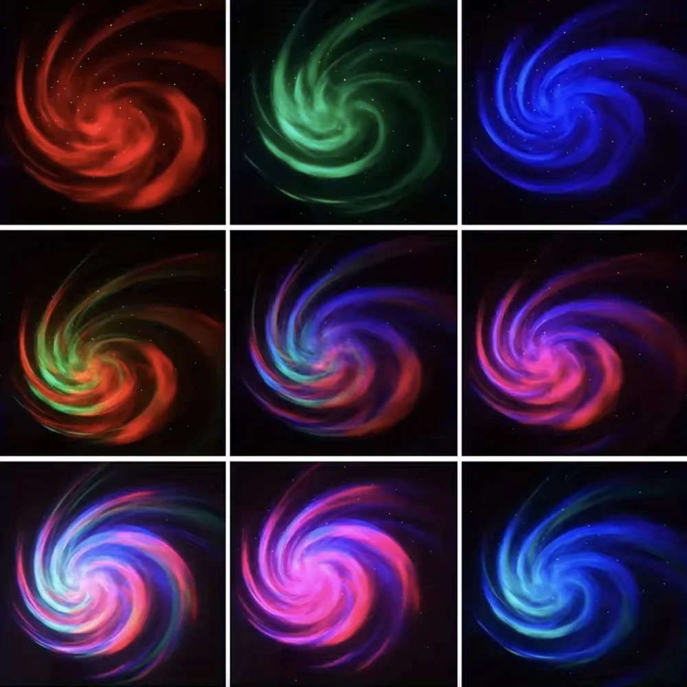 LED Galaxy Projector Light Colorful Galaxy Sky Projector Bedroom Night Light Kids Room Decoration Christmas Party Decoration
