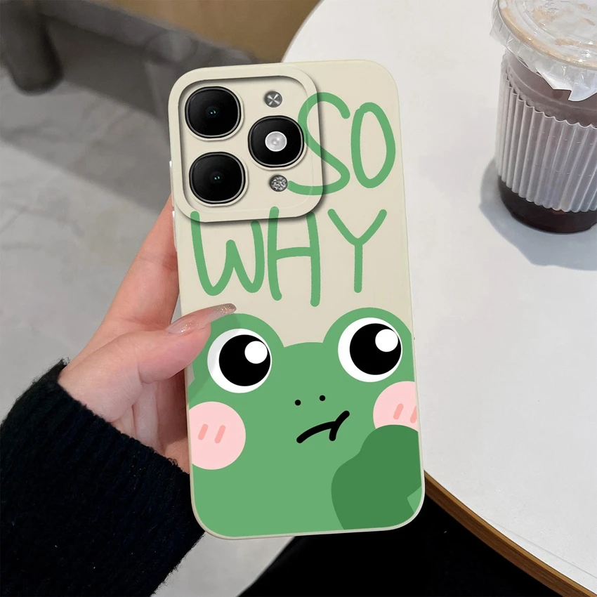 Pretty Floral Liquid Silicone Shockproof Phone Case with Screen Protector