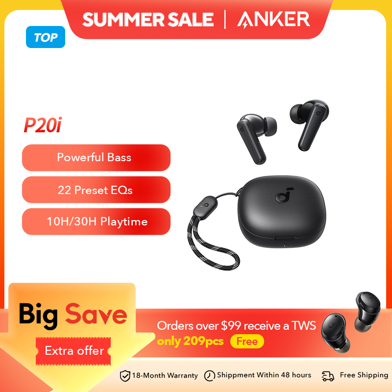 Soundcore by Anker P20i True Wireless Earbuds 30H Wireless Earphone Bluetooth Headphones Wireless Bluetooth Earphones