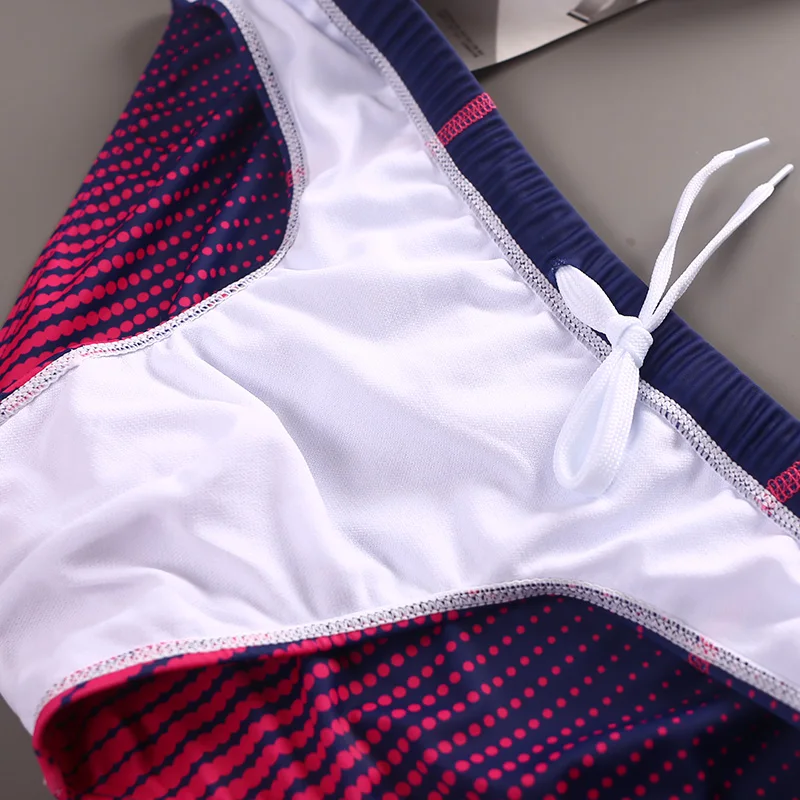 Summer Code Mens 솔리드 수영 팬티 Drawstring 비키니 스포츠 수영복