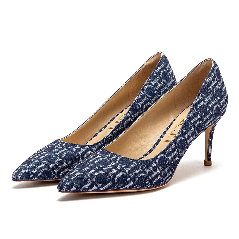 أحذية عمل مدببة من قماش CHCH للنساء ، كعب عالي ، ج...