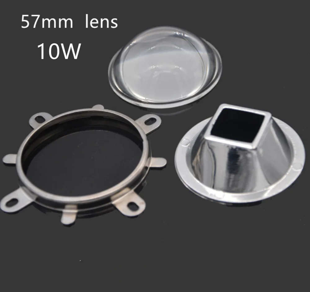 Set Lente LED 44mm 60° Con Riflettore E Staffa – Per Chip COB Da 20W A 100W, Chanzon