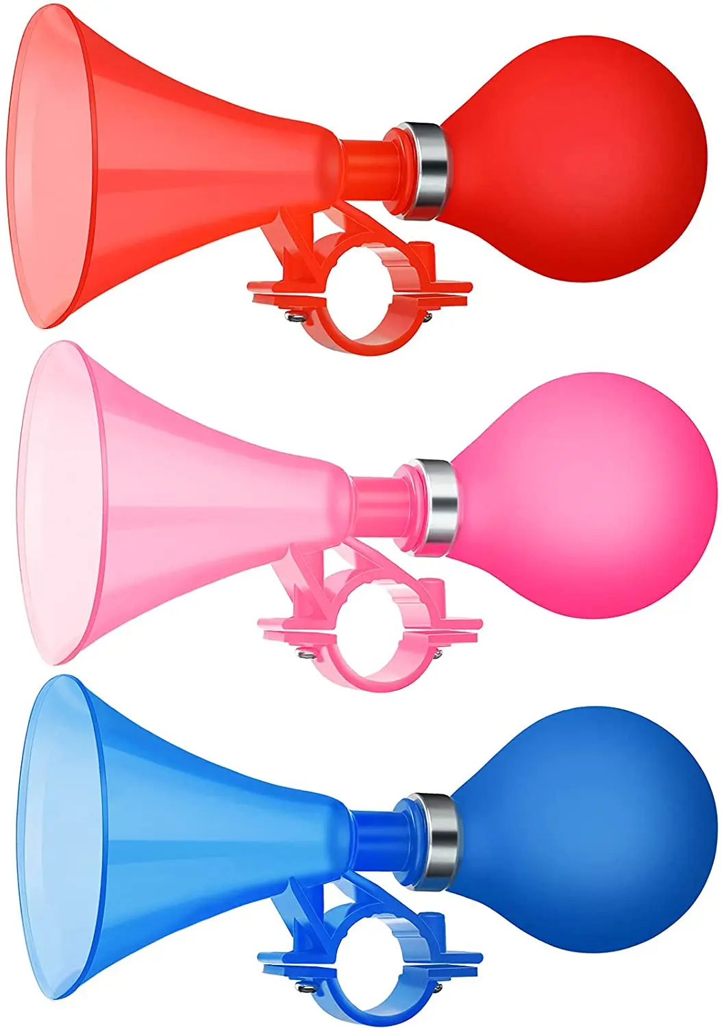 Kids Bike Horn Air Squeeze Honking Horns Plastic Bicycle Horn Scooter Horn for Kids Boys Girls